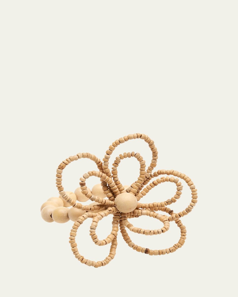 Open Daisy Wood Napkin Ring